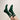 Bi-pack Long Over Ankle Socks Cream Green